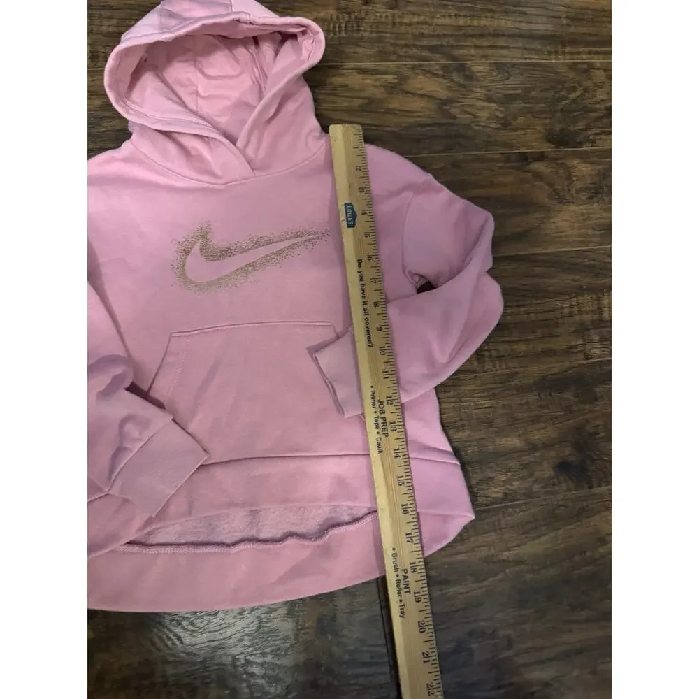 2- Nike kids girls hoodies Pink Black Sz:6